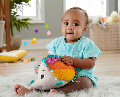 FISHER-PRICE HBP42 mięciutki jeż sensoryczny przytulanka dla dzieci 3 m+, wielokolorowy, rozwija zmysł dotyku