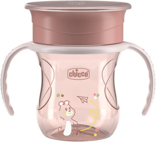 CHICCO Perfect Cup cană anti-picurare cu gură 360 de grade 200 ml 12 m+
