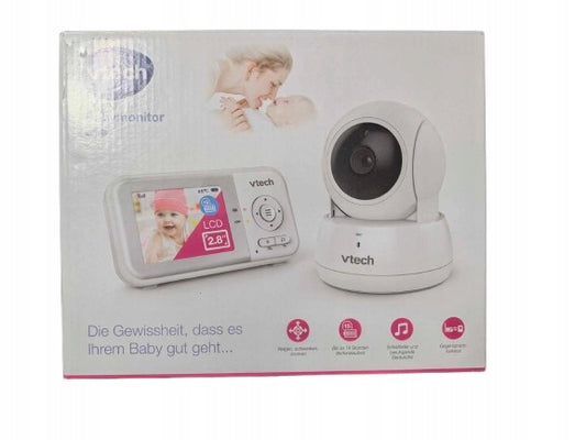 VTECH VM923 zdalnie sterowana cyfrowa niania elektroniczna 2,8" VOX, biały monitor z kamerą i ekranem 2,8"