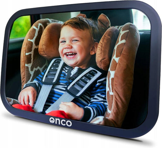 ONCO Baby Car MirrorBaby observation mirrorcolour blackoverall width 17.5 cm, height 24.5 cmwidth of mirror