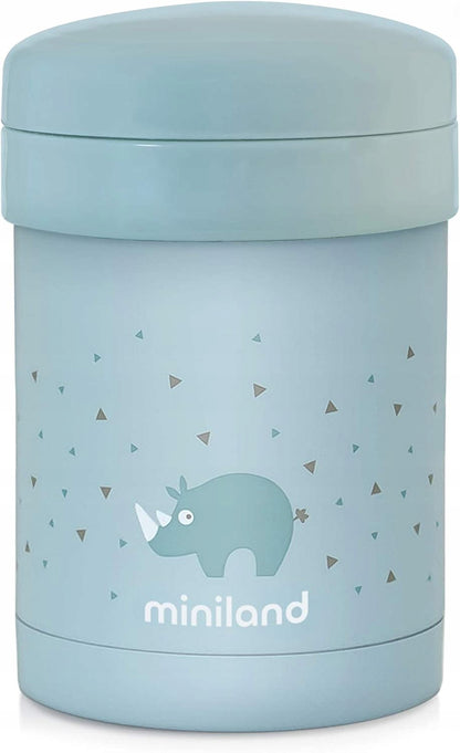 MINILAND Thermische lunchthermos 700 ml + 2 bakjes en etui met handvat