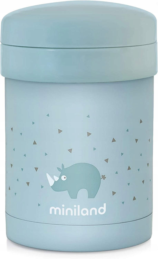 MINILAND Thermische lunchthermos 700 ml + 2 bakjes en etui met handvat