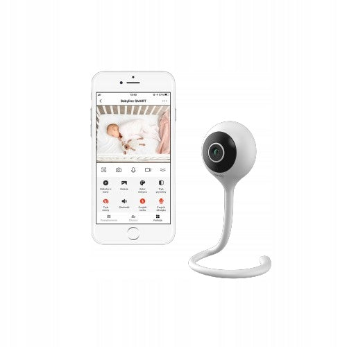 LIONELO Babyline Smart inteligentna niania elektroniczna kamera z aplikacją, Wi-Fi, czujnikami i trybem nocnym