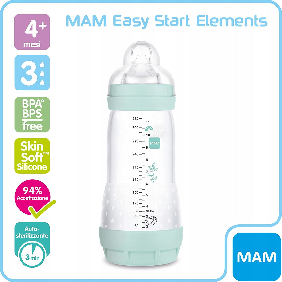 MAM Easy Start biberon anticolica 320ML