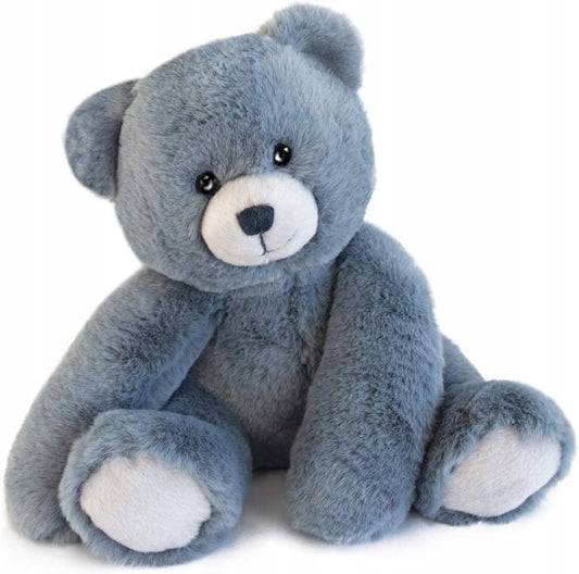 HISTOIRE d'OURS pluszowa przytulanka MIŚ OSCAR 25 cm, niebieski miś z miękkiego pluszu dla dzieci 6 m+