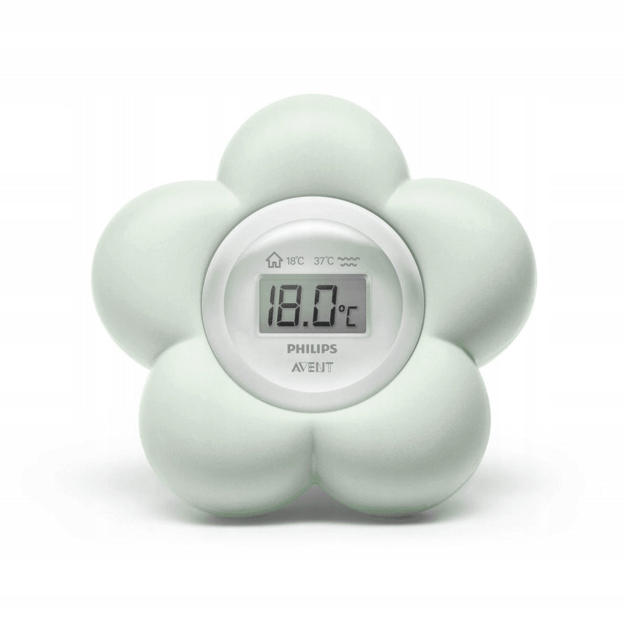 PHILIPS AVENT SCH480 termometr 2w1 woda otoczenie, miętowy cyfrowy termometr do wody i otoczenia