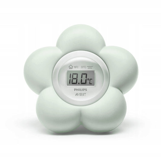 PHILIPS AVENT SCH480 termometr 2w1 woda otoczenie, miętowy cyfrowy termometr do wody i otoczenia