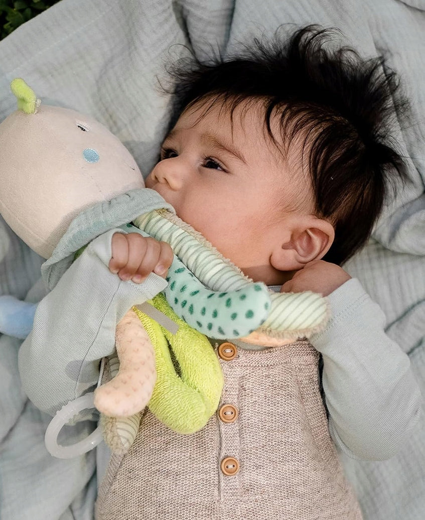 FEHN knuffelhanger met muziekdoosje octopus 24 cm