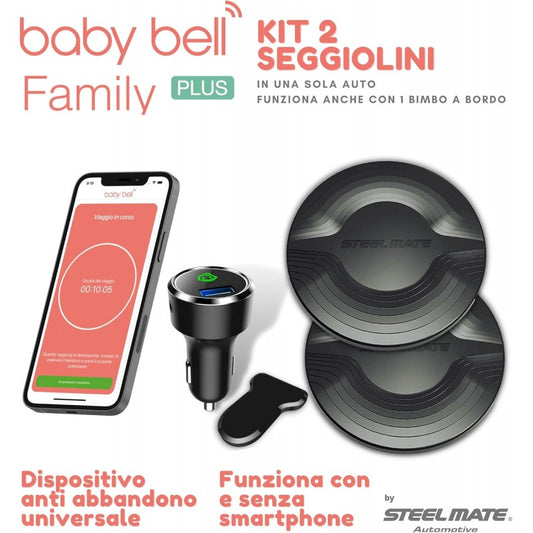 BABY BELL druksensor matje voor autostoeltje BLUETOOTH x2