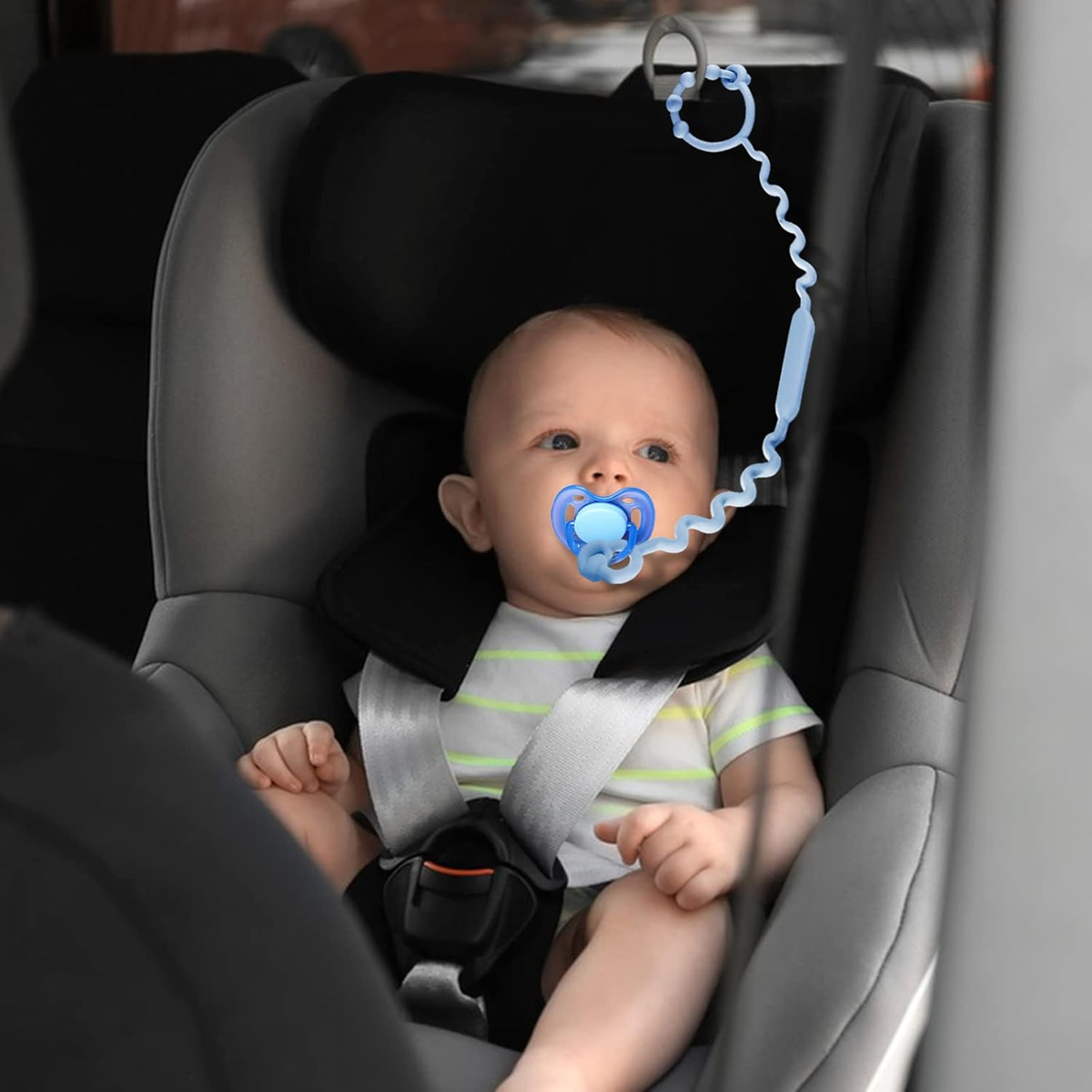 STRAPS FOR BABY siliconen speenkoord voor fopspeen, bijtring en speelgoed 30 cm