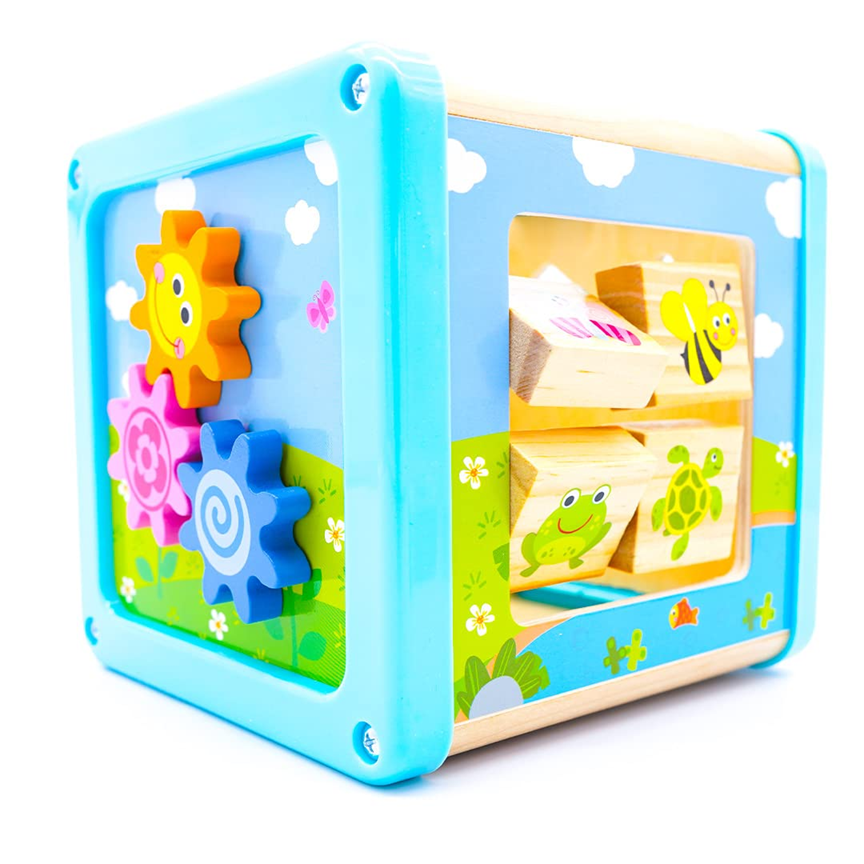LOTTI & WILL Play Cube houten multifunctionele speelblok 18 m+