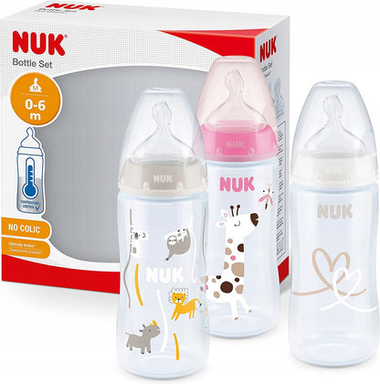 NUK No Colic set de biberones 3x 300 ml 0-6