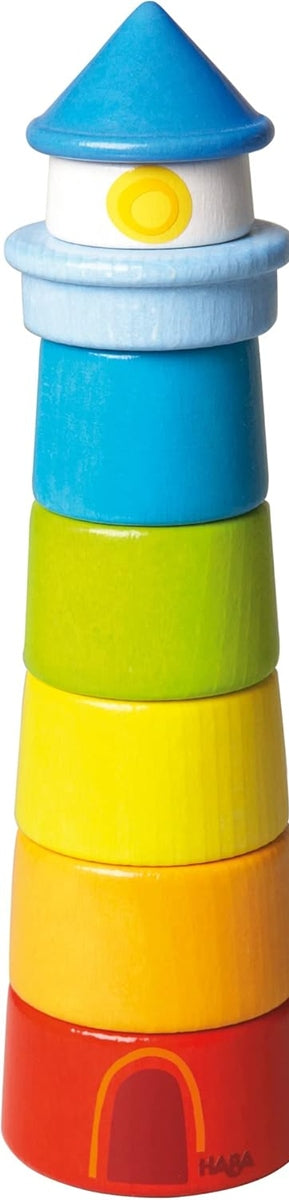 HABA houten blokken vuurtoren 7 stuks 21 cm