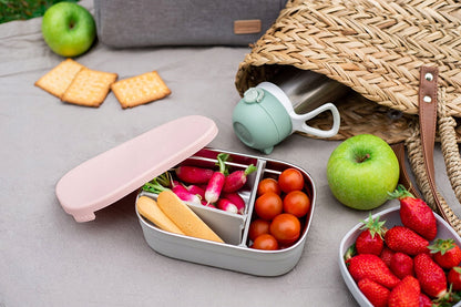 BEABA Lunchbox aus Edelstahl mit Trennwänden, 760 ml