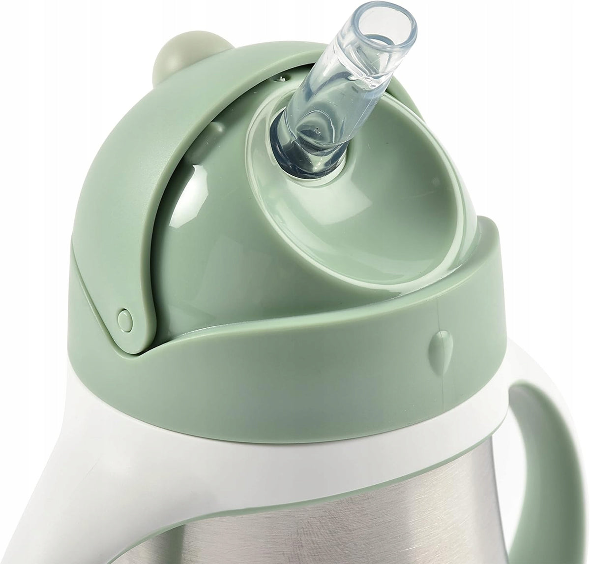 BEABA Trinklernbecher mit Trinkhalm EDELSTAHL 250 ml