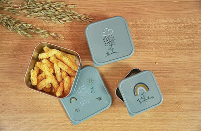 LASSIG Snackbox ατσάλινα κουτιά σνακ x2