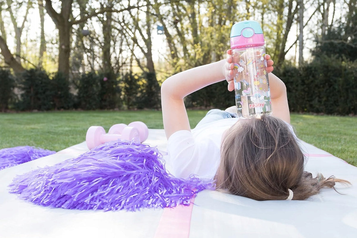 NUBY Straw Cup tritanowy bidon ze słomką 4 λ+ 540 ml