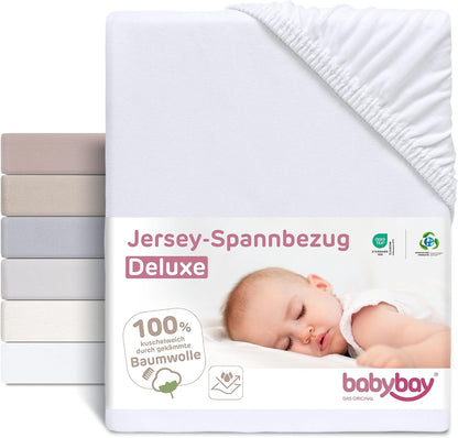 BABYBAY hoeslaken met elastiek en membraan 89x50 cm