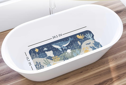HOMERELLA tappetino antiscivolo da bagno in vinile 40 x 100 cm