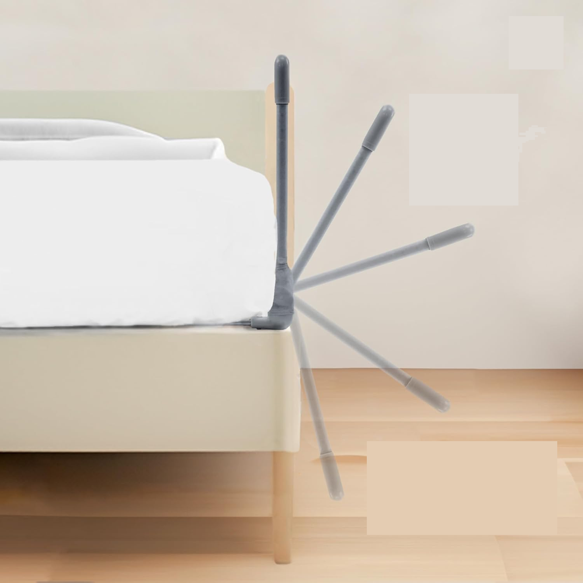 ASALVO beveiligingshek voor bed 43 x 90 cm