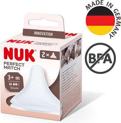NUK Perfect Match flesspeen M medium flow 3 m+