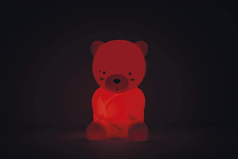 KALOO lampada notturna LED in silicone 3 colori 18 cm ORSO