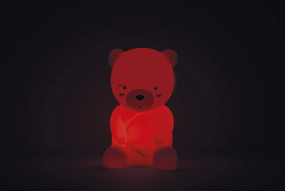 KALOO lampada notturna LED in silicone 3 colori 18 cm ORSO