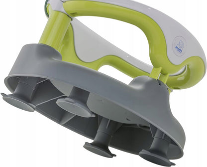 ROTHO Babydesign krzesełko do kąpieli 13kg, biało-zielono-szare, bezpieczne siedzisko dla dziecka 7-16 m