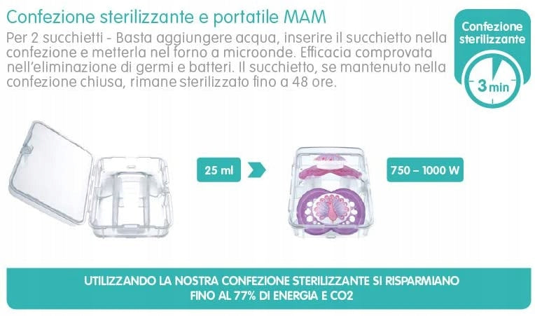 MAM PERFECT NIGHT fopspeen x2 0-6 m + doos