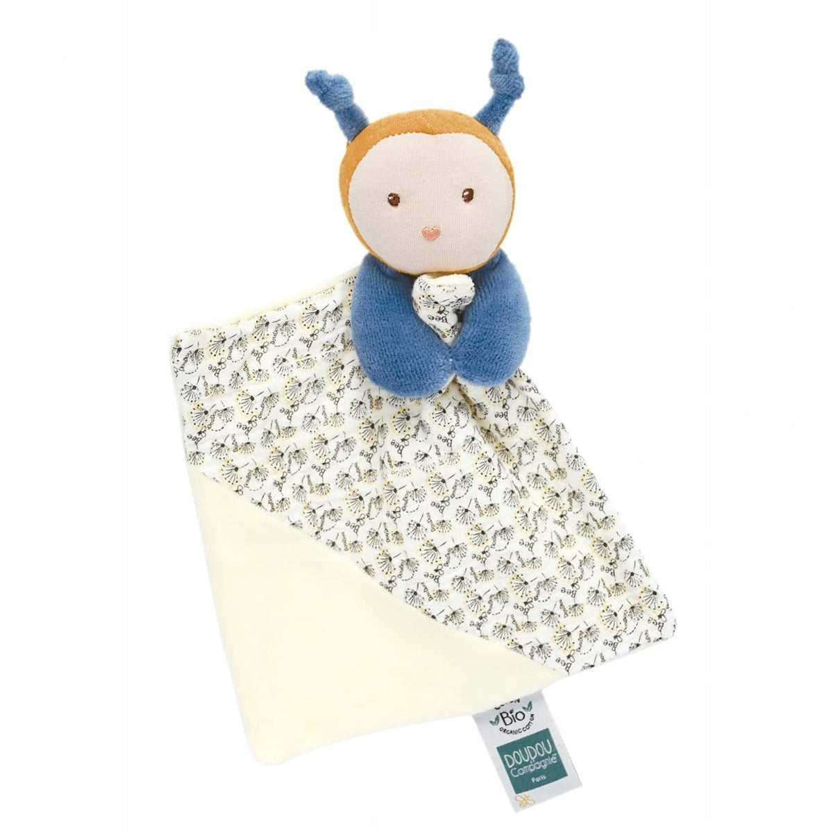 DOUDOU et COMPAGNIE pszczoła komforter PRZYTULANKA organic przytulanka z kocykiem, 0+