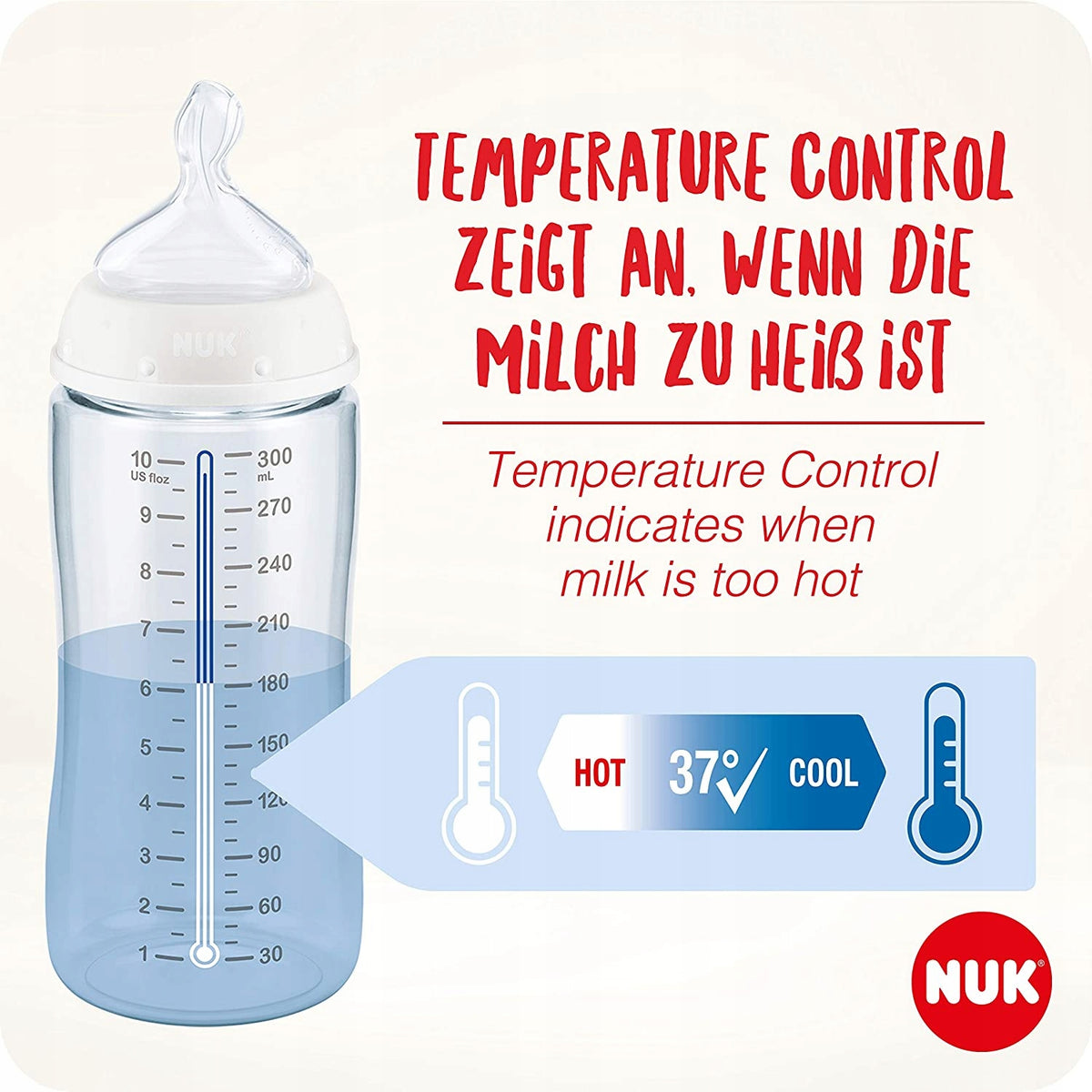 NUK No Colic set de biberons 3x 300 ml 0-6