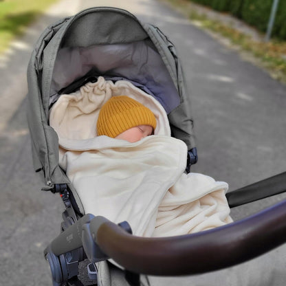 HOPPEDIZ Wickeldecke für 3- und 5-Punkt-Gurt AUTOSITZ DECKENFUẞSACK POLARFLEECE