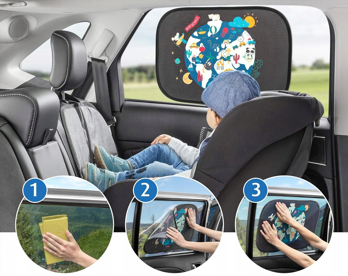 REER TravelKid protector solar para ventana de coche UV 50+ 2 unidades