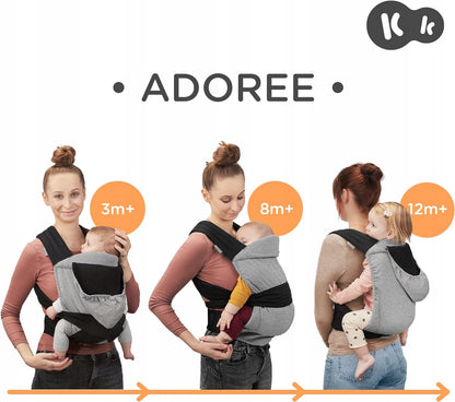 KINDERKRAFT ADOREE ergonomikus MEI TAI hordozó