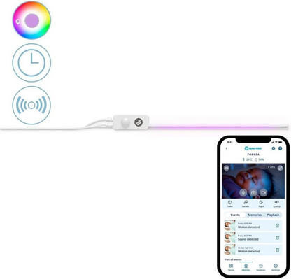 MAXI-COSI Glow slimme nachtlampje onder het ledikant met app 30 cm