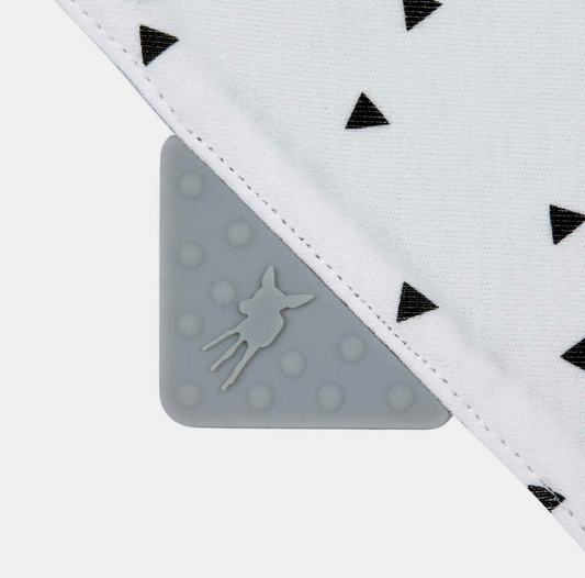 LASSIG bandana met siliconen bijtring 0-12 m