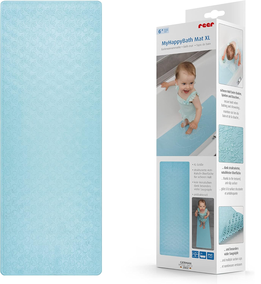 REER MyHappyBath XXL antislipmat voor bad en douche 36x97 cm