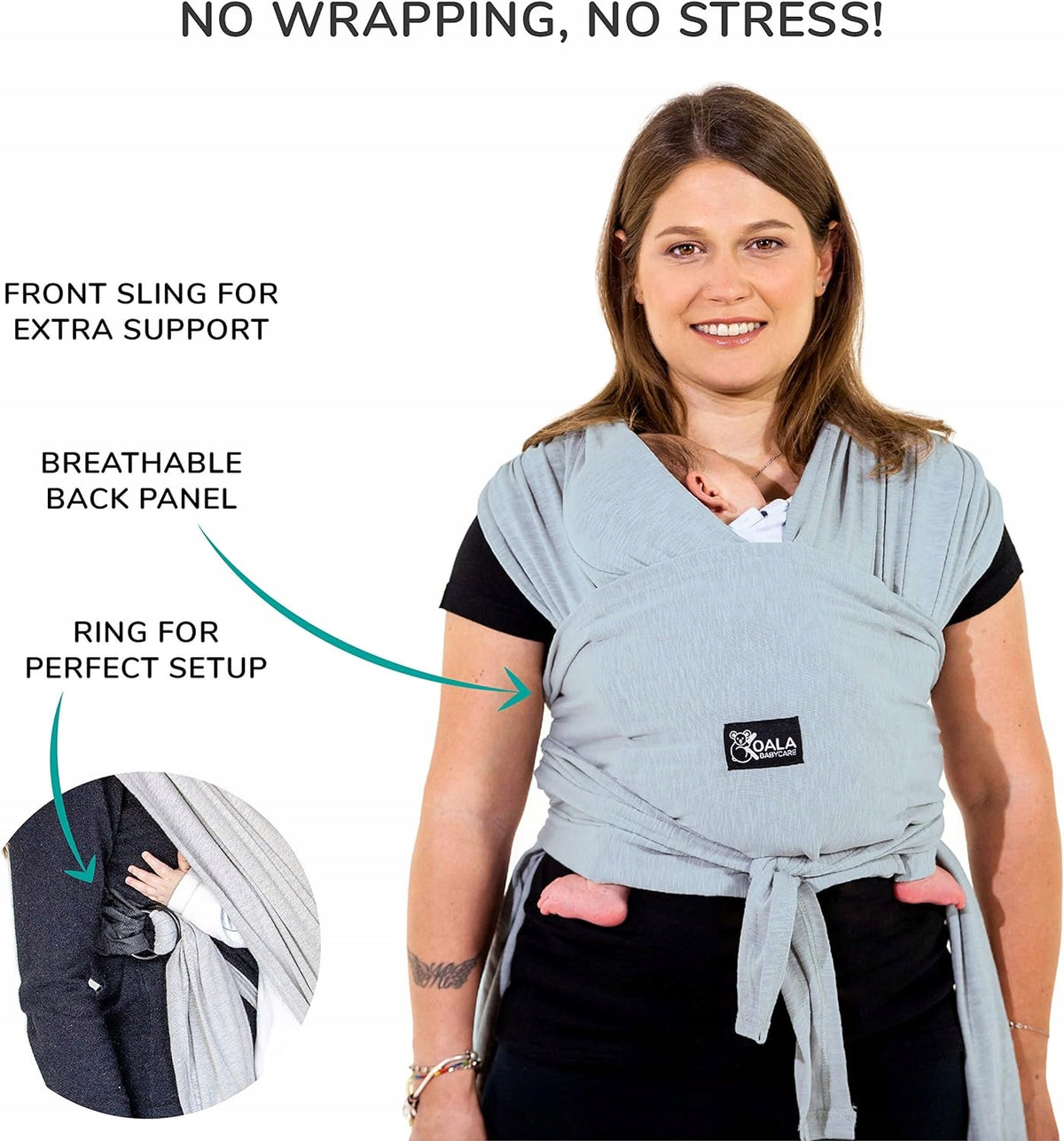 KOALA BABYCARE draagdoek voor baby's 2-in-1