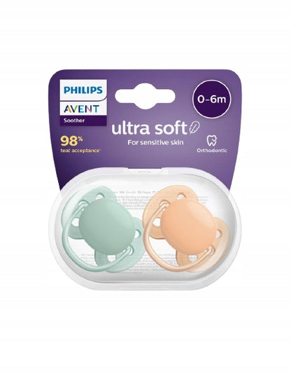 PHILIPS AVENT Ultra Soft suzete x 2 0-6 luni