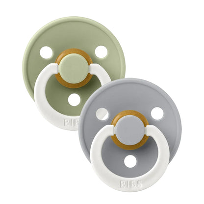BIBS Colour Glow fopspeen van natuurrubber, lichtgevend 0-6m