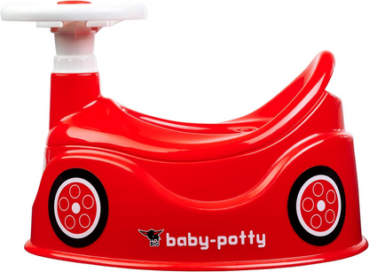 Orinal infantil grande con recipiente extraíble, manillar con claxon y pegatinas 18 m+