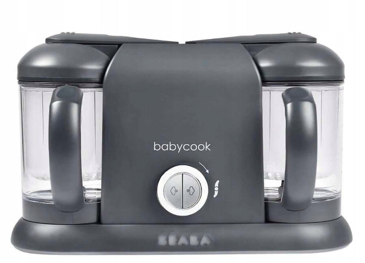 BEABA Babycook Duo ROBOT KUCHENNY 4w1 2200 ml, parowar i mikser dla dzieci, ciemnoszary, BPA free