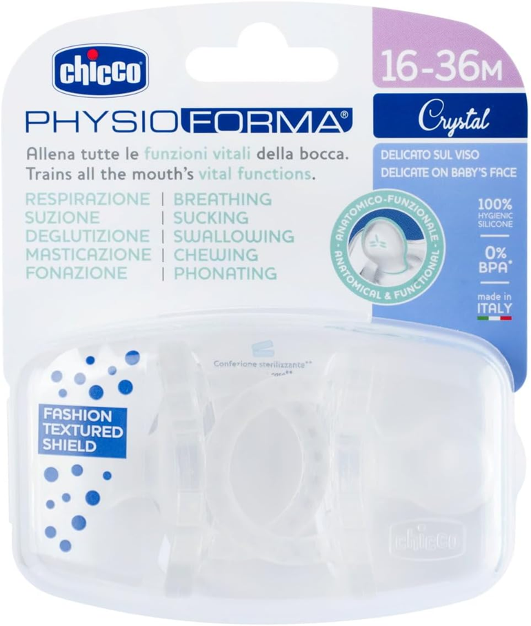 CHICCO PhysioForma Crystal fopspeen x2 16-36m LUXE