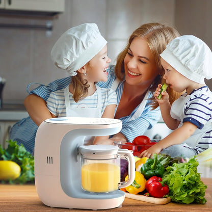 ECCOMUM kuchynský robot 5v1, parný hrniec, mixér, sterilizátor + stierka