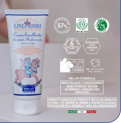 HELAN Linea Bimbi hydraterende en beschermende crème voor het lichaam en gezicht van het kind 100 ml