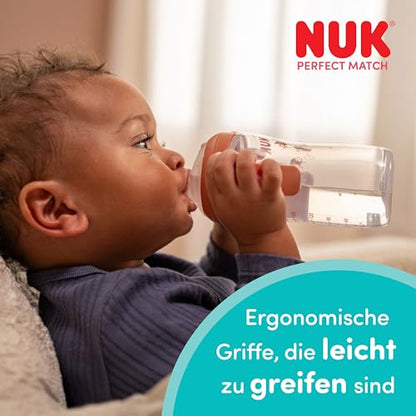 NUK Perfect Match kubek treningowy 260 ml 6m+ dla dziecka, ergonomiczne uchwyty i wygodne picie