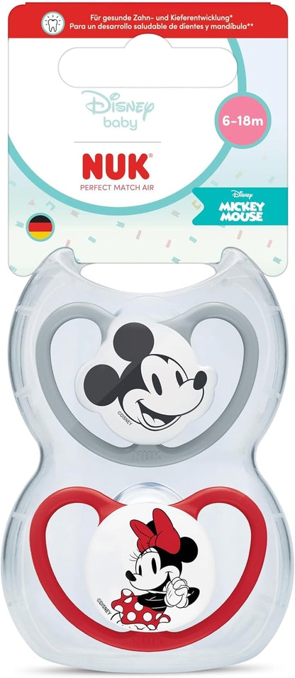 NUK Perfect Match Air sucette 6-18 mois x2 DISNEY