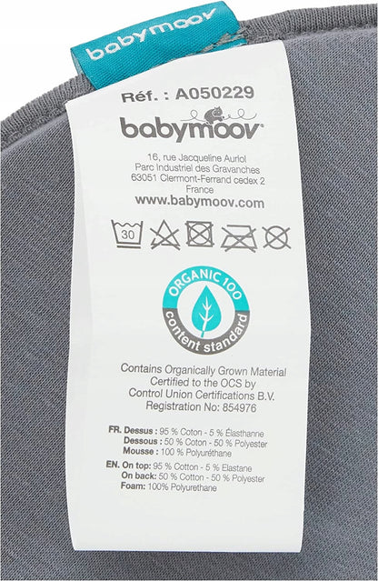 BABYMOOV Lovenest poduszka niemowlęca 0+ ORGANIC, bawełna organiczna z etykietą certyfikatu Oeko-Tex