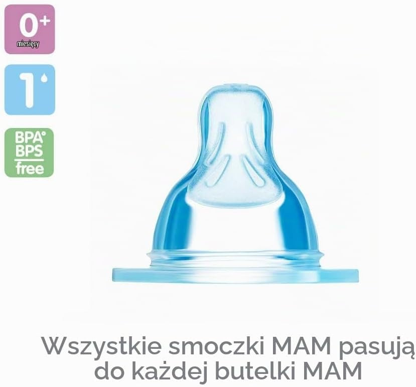 MAM bottle nipples size 1 SkinSoft 0m+ x2