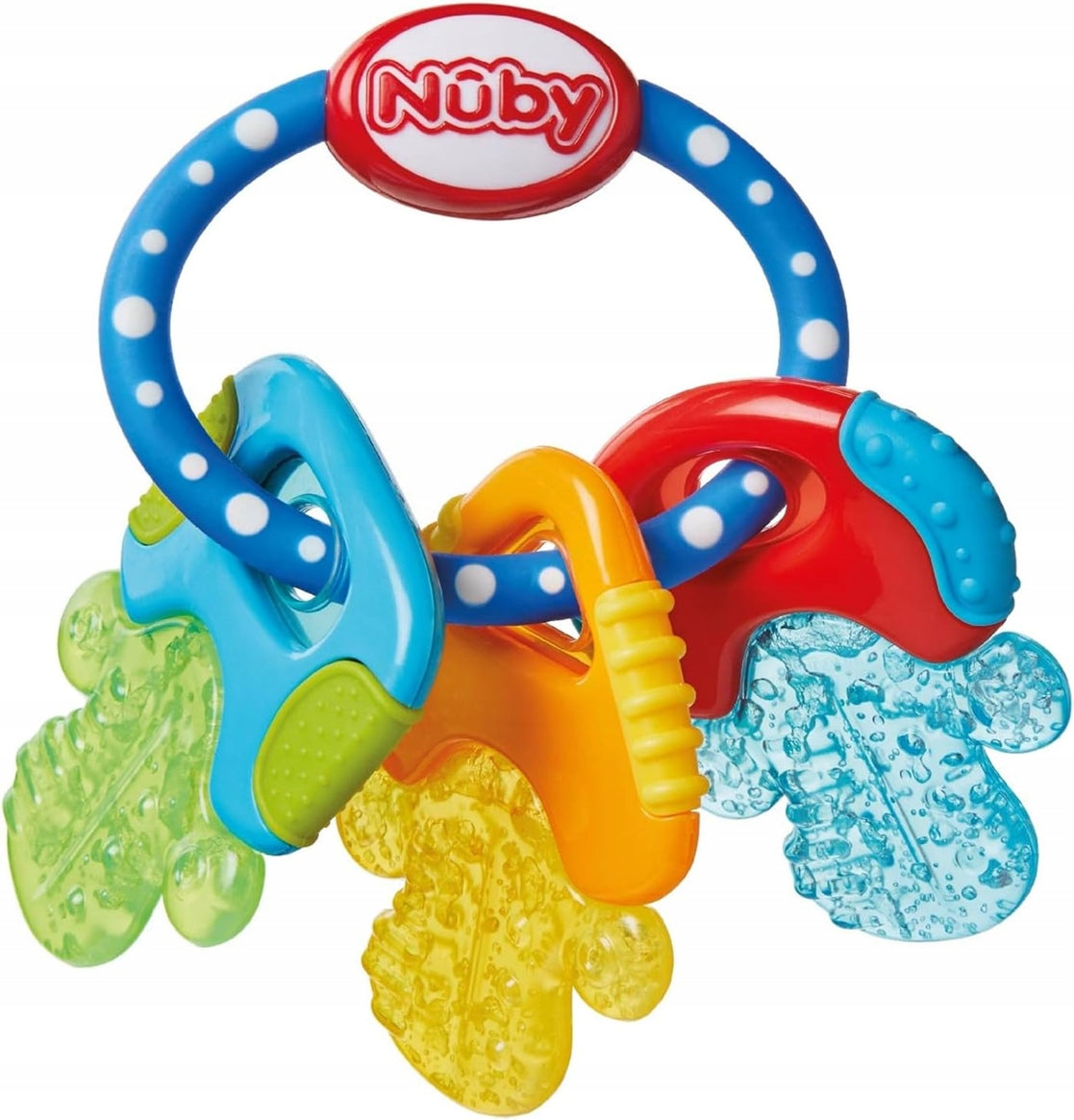 NUBY IcyBite δροσιστικό μασητικό σιλικόνης 9 x 14 cm ΚΛΕΙΔΙΑ